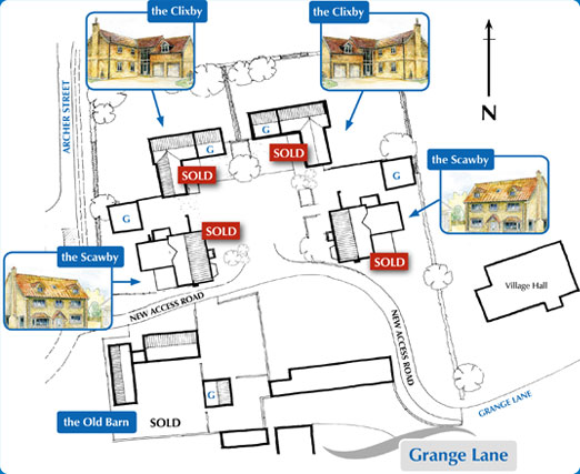 Map of Grange Lane