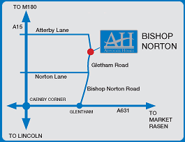 Google Map of Bishop Norton